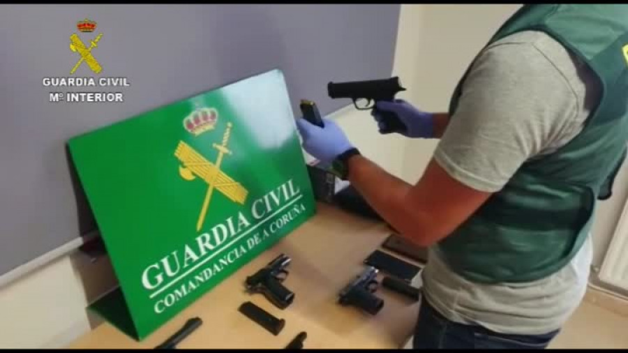 Desarticulado un grupo criminal dedicado al tráfico de armas en la Costa da Morte