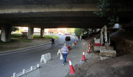 Las obras para la ampliación del carril bici avanzan en la zona de Las Pajaritas