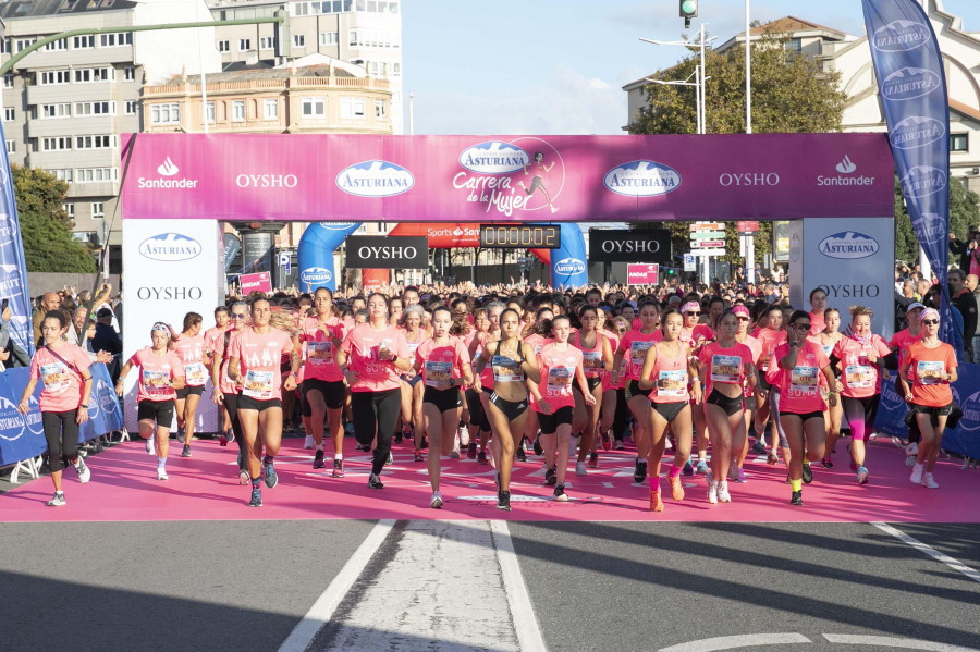 Jénnifer Vega encabezó la marea rosa de A Coruña