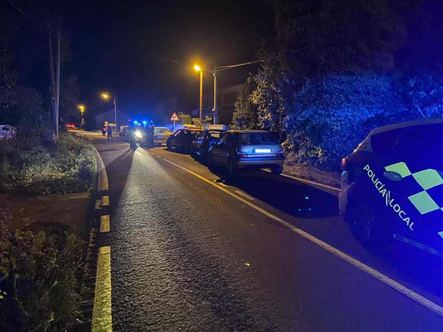 La Policía Local de Cambre intercepta una carrera ilegal en vías de Cecebre