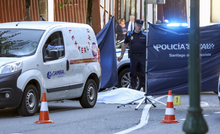 Fallece un varón de 77 años atropellado en el centro de Compostela