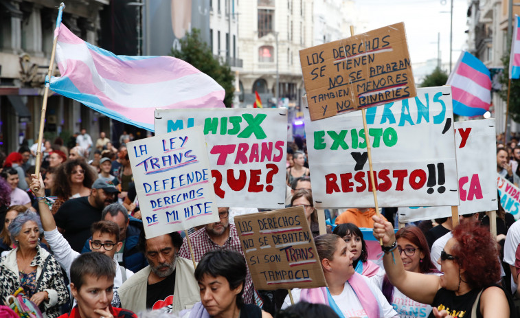 Un millar de personas apoyan la ley Trans en las calles de Madrid