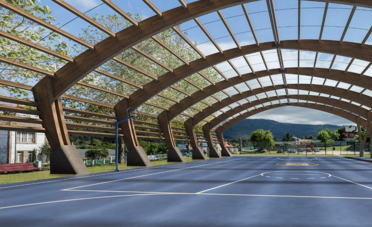 Culleredo licita la instalación de una cubierta para la pista polideportiva de Ledoño y Veiga