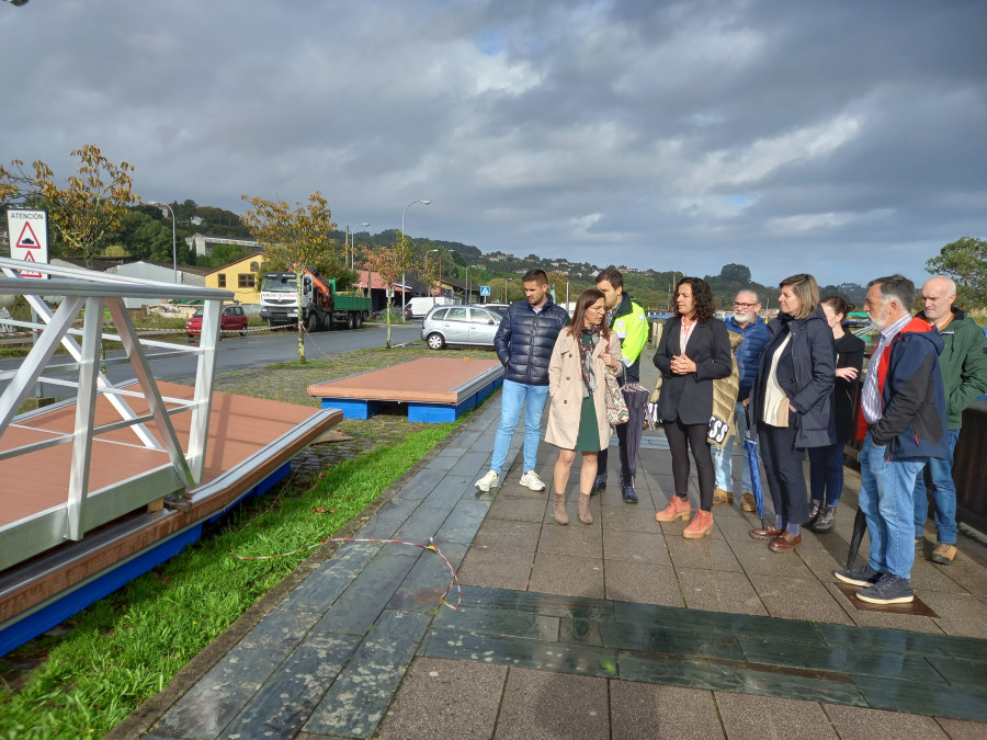 Portos de Galicia amplía con un nuevo módulo el pantalán de embarcaciones de Betanzos