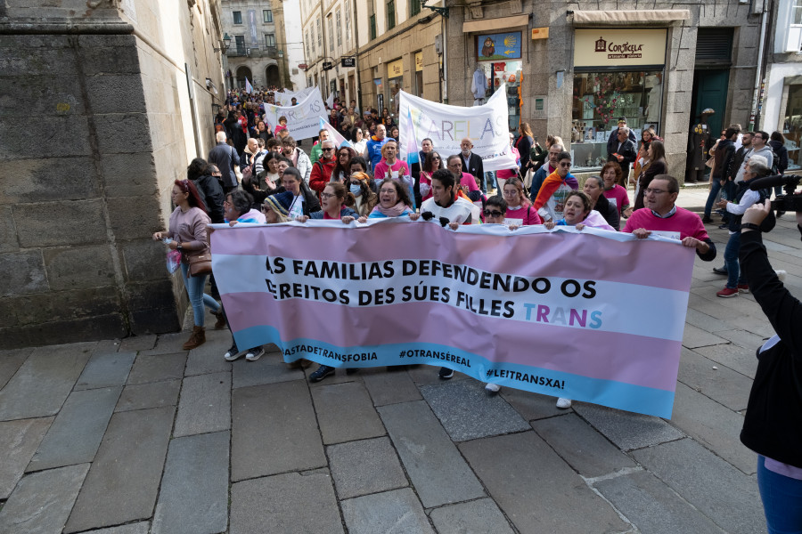 El colectivo Trans se moviliza en Santiago para defender la nueva ley