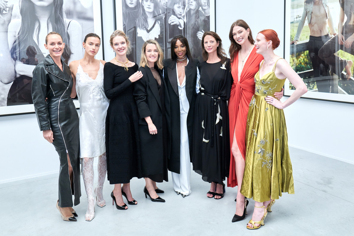 1 Lead Image. Amber Valletta, Irina Shayk, Natalia Vodianova, Marta Ortega, Naomi Campbell, Christy Turlington, Karlie Kloss, Karen Elson. Fotografu00eda u00a9 Saskia Lawaks