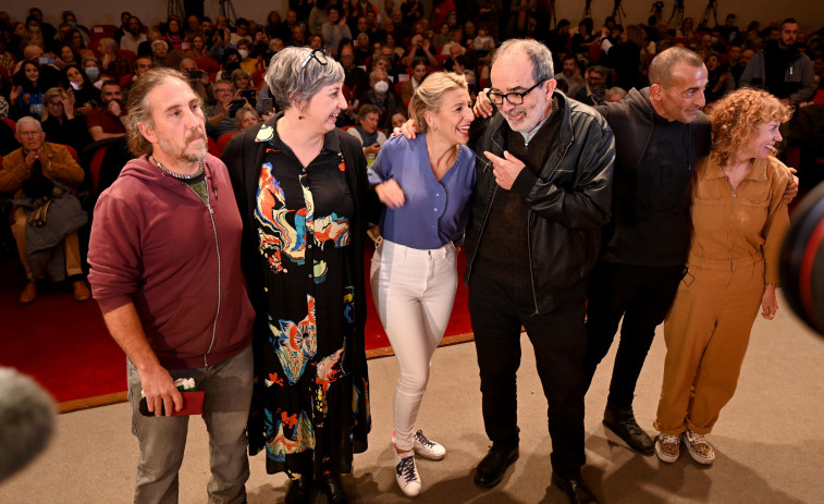 La presentación del proyecto político de Yolanda Díaz en A Coruña superó las expectativas de la propia organización