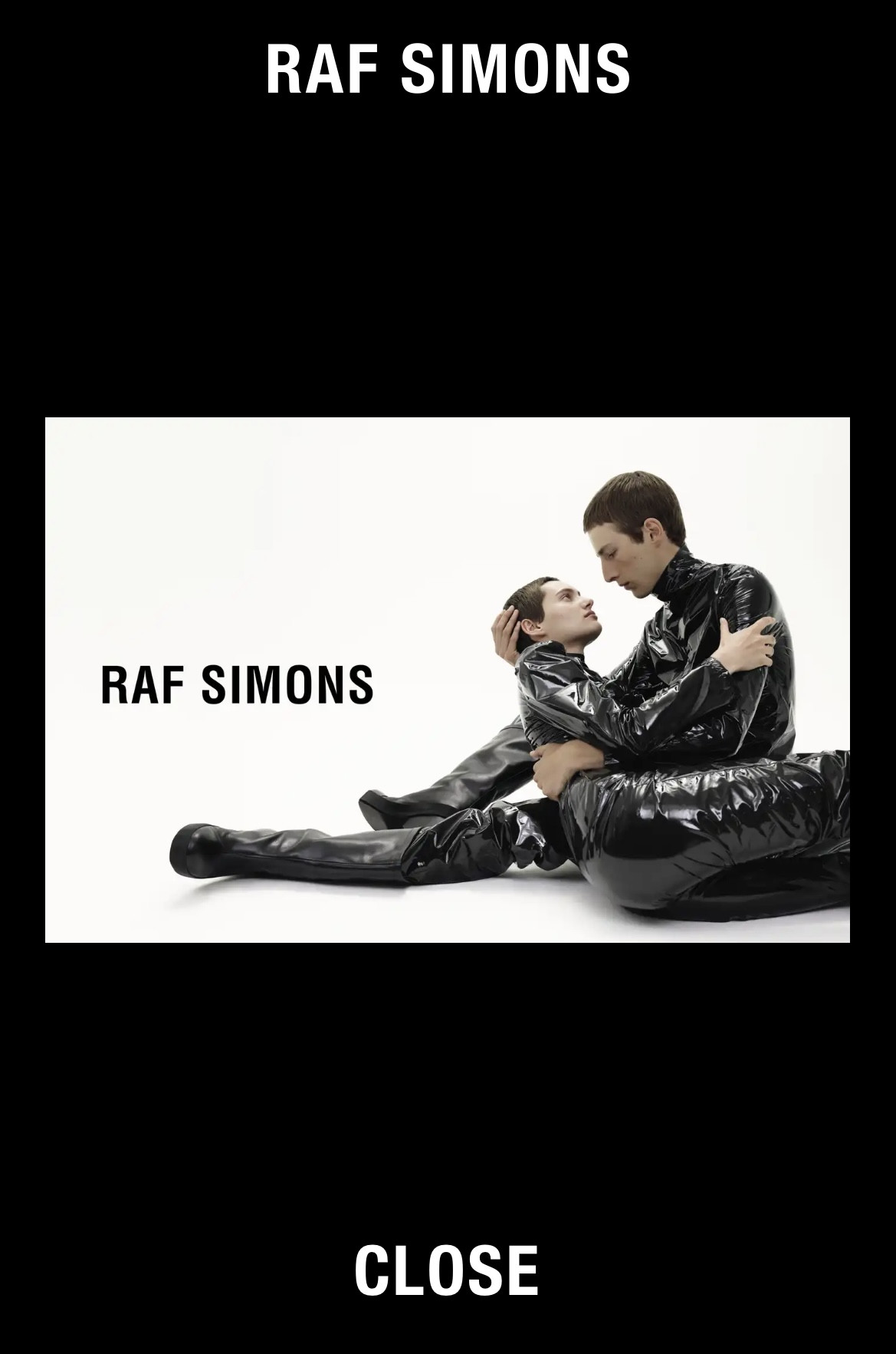 Cierra de Raf Simons 