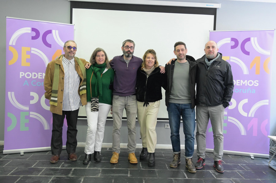 Podemos y EU de A Coruña, a la espera de la Marea para formar una fuerza progresista