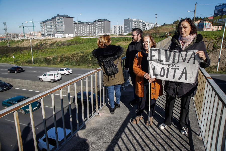 Reportaje | El puente que por fin  los vecinos de Elviña pueden cruzar