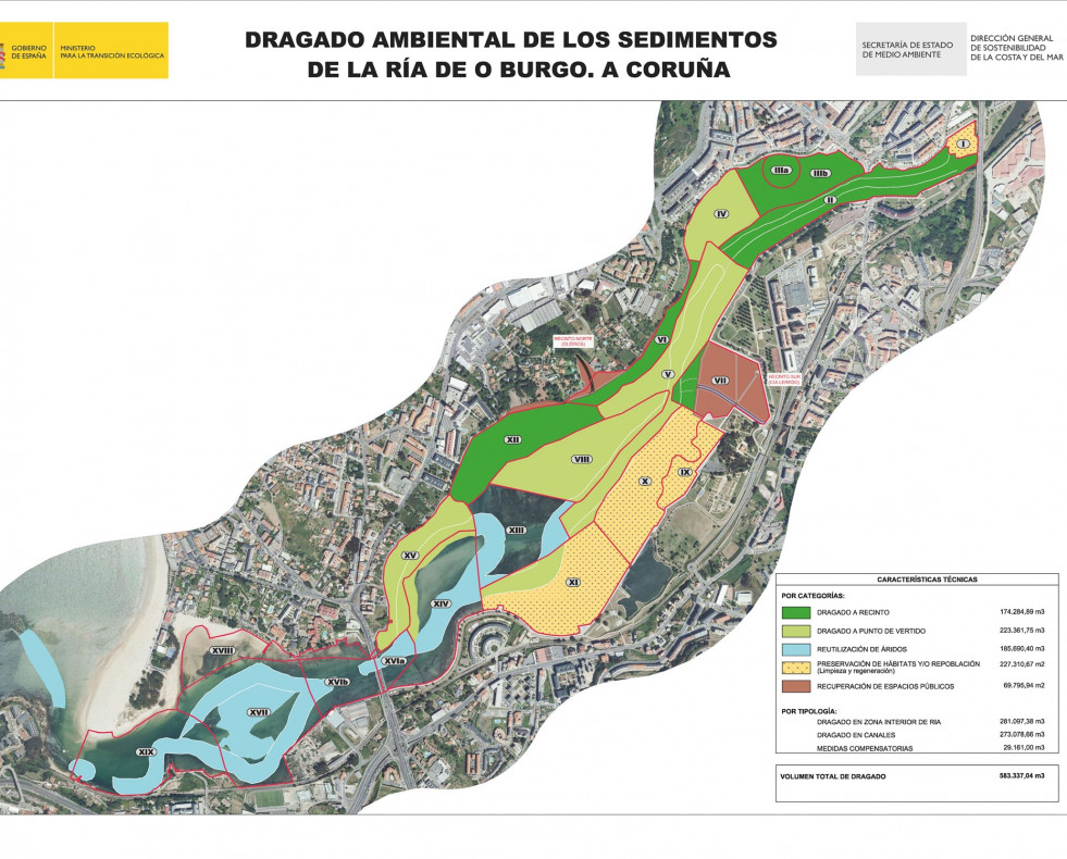 Plano de la zona de dragado