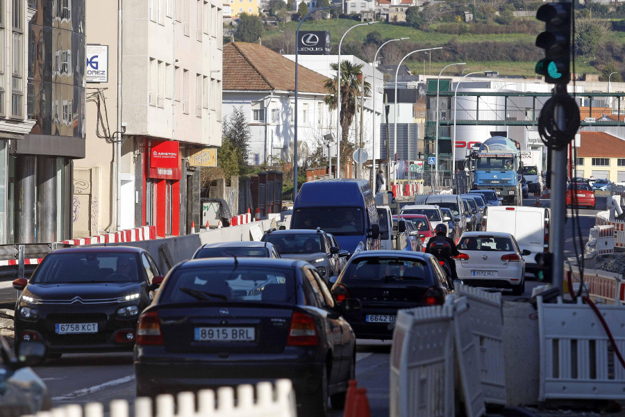 Las obras del nuevo enlace de Solymar en Oleiros provocarán cortes de tráfico desde el martes