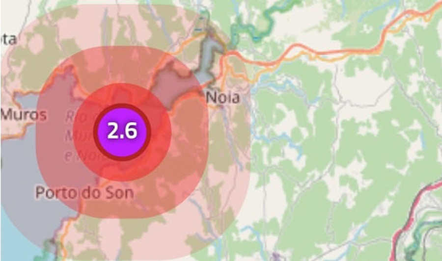 Muros registra un terremoto de 2,6 grados de magnitud