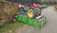 Muere un hombre de 89 años al sufrir un accidente con su tractor en Riós