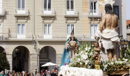 La última procesión de la Semana Santa A Coruña 2023 llevó a los fieles a las puertas de María Pita