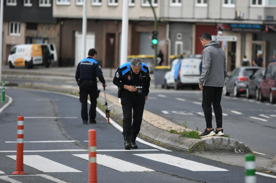 Un herido grave en una colisión entre dos motoristas en San Roque