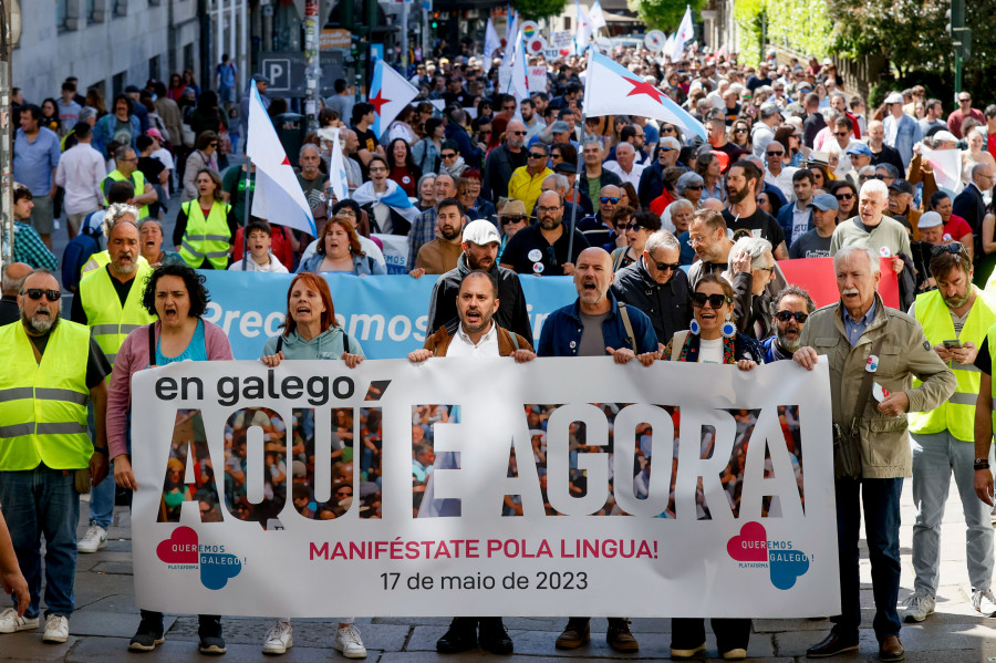 Galicia sae á rúa para reivindicar a oportunidade de "vivir en galego, aquí e agora"