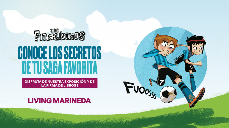 Marineda City inaugura una exposición sobre Los Futbolísimos con firma de libros de su autor