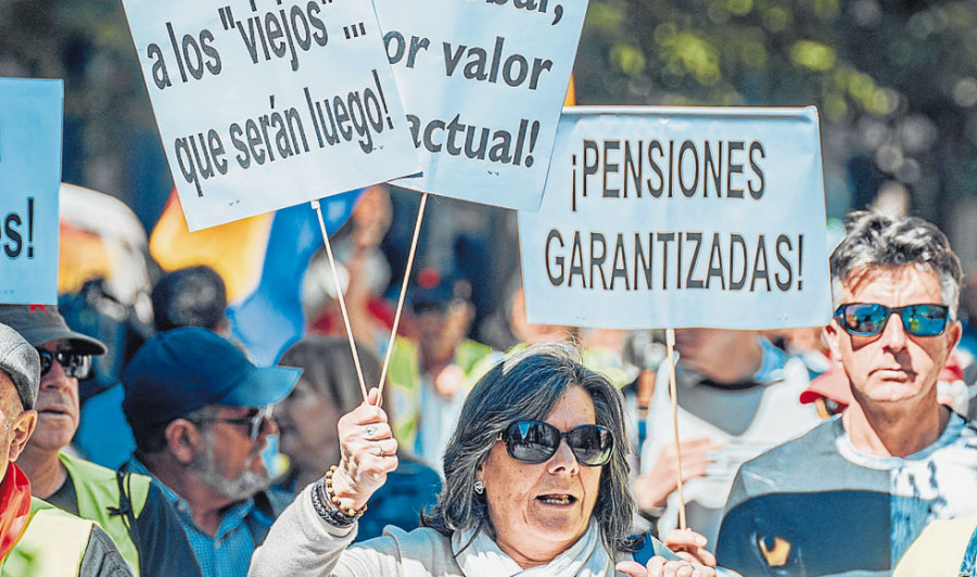 El gasto en pensiones se incrementa en  1,3 puntos en cinco años y repunta  nueve desde 1977