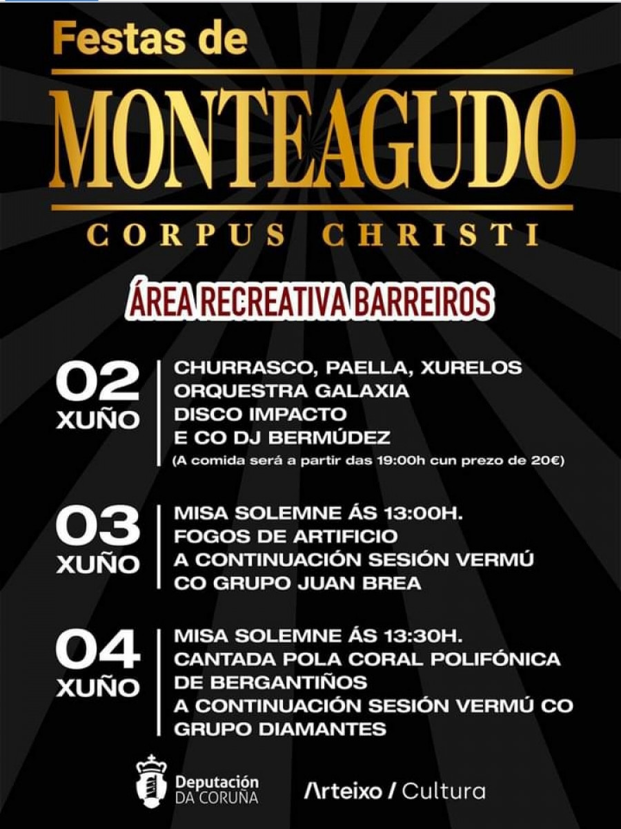 Churrasco, paella y xurelos para abrir las fiestas de Monteagudo, en Arteixo