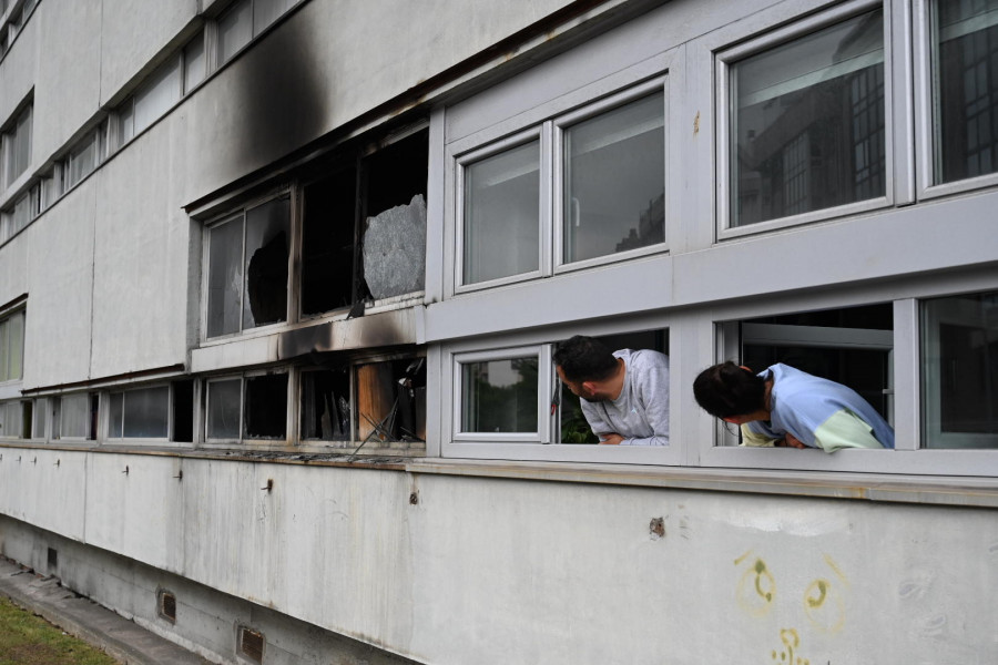 Evacuada una persona con quemaduras tras un incendio en A Coruña