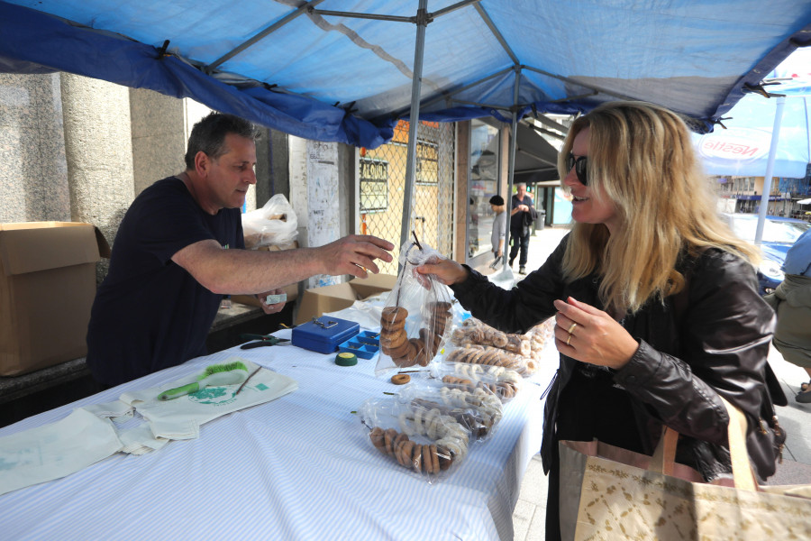 Rosquillas, hojaldres y melindres artesanos en A Coruña para conmemorar San Antonio