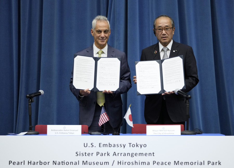 Los parques de la paz de Hiroshima y Pearl Harbor se hermanan en un símbolo de reconciliación