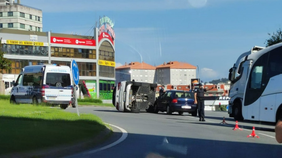 La ciudad registra un accidente de tráfico con vuelco por segundo día consecutivo