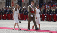 La princesa Leonor se estrena en la Academia de Zaragoza con la entrega de despachos