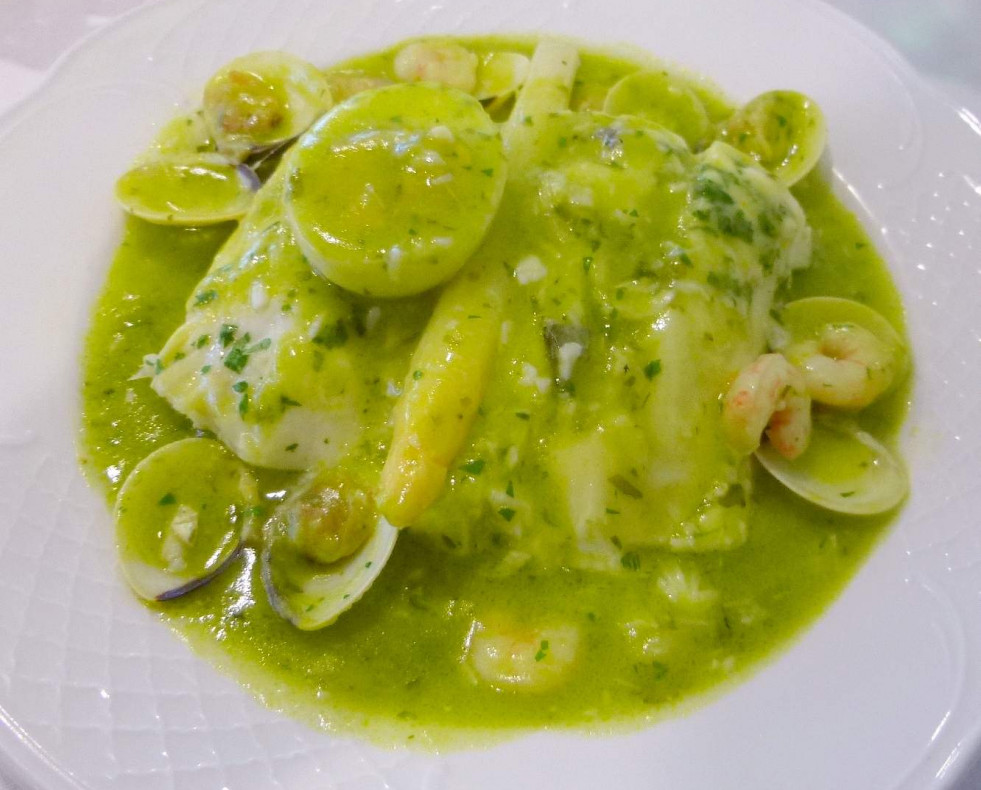 Merluza en salsa verde