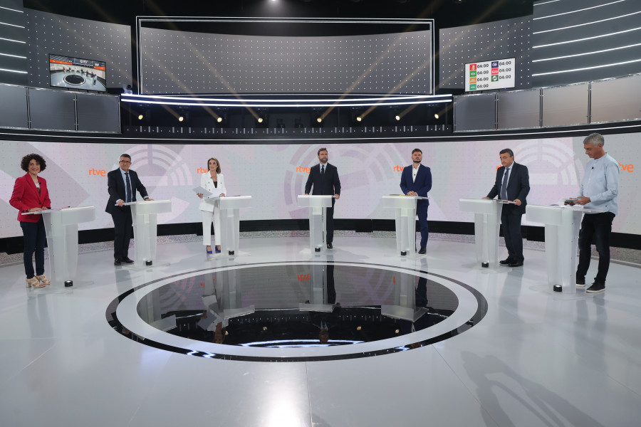 Los pactos postelectorales han sido uno de los temas centrales del debate a siete