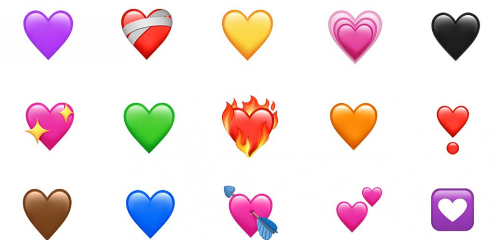 Los corazones arrasan en las redes como los emojis más utilizados