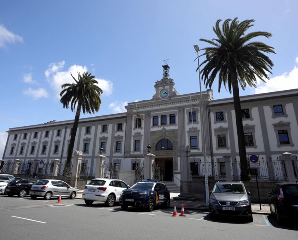 Vista de la fachada de la Audiencia Provincial de A Coruña