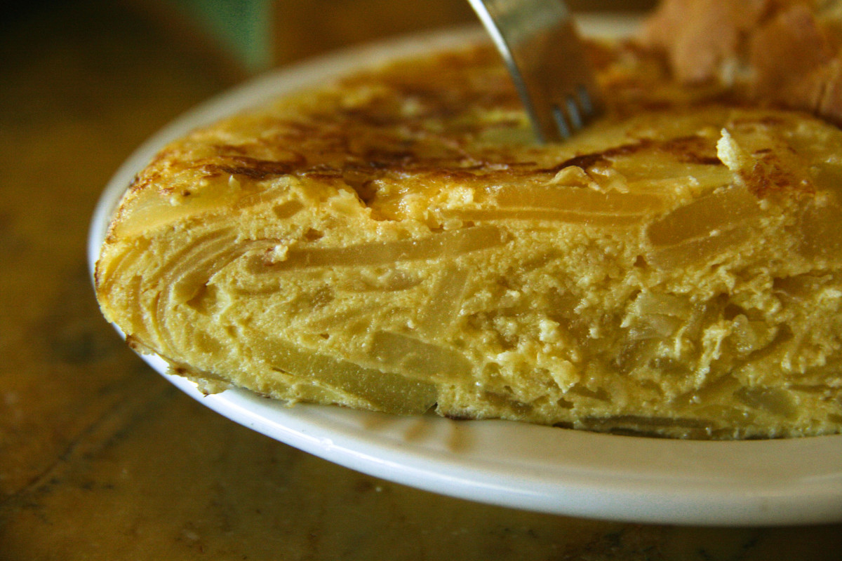 Tortilla de Patatas (Corte transversal)