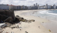 Las playas coruñesas de Riazor, Orzán y Matadero quedaron unidas como un único arenal