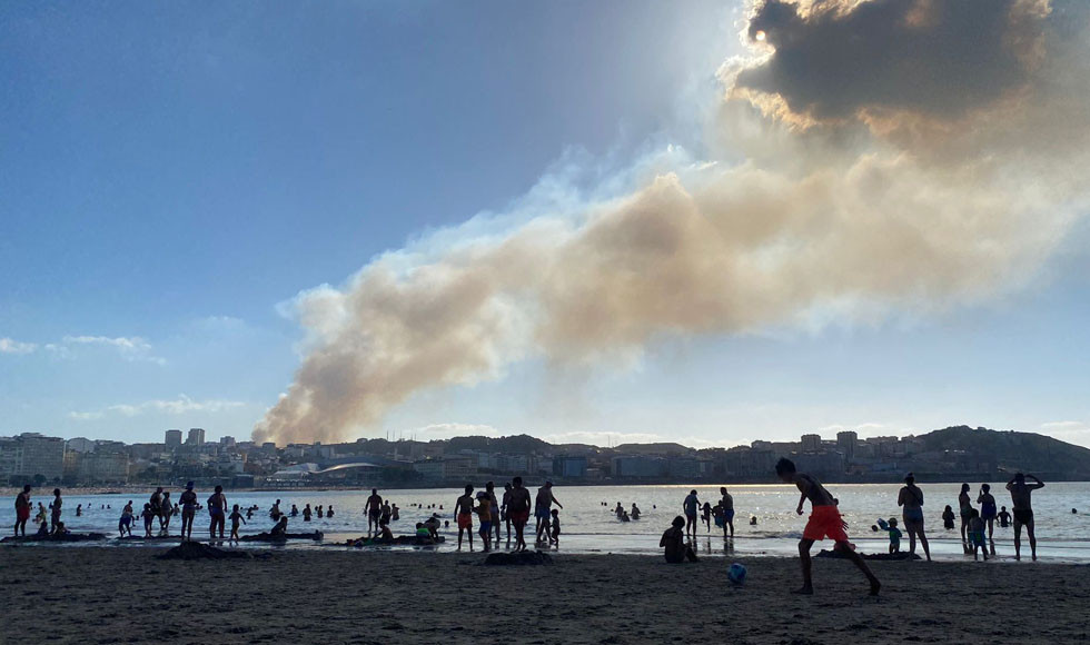 La parroquia arteixana de Suevos registra un nuevo incendio forestal