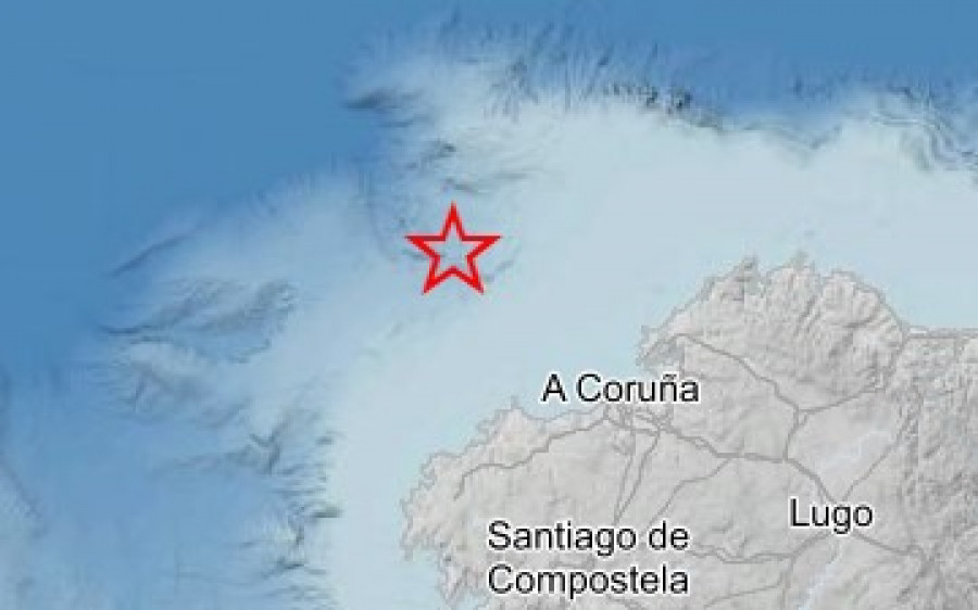 El Instituto Geográfico Nacional registra un terremoto de 2,5 frente a la costa de A Coruña