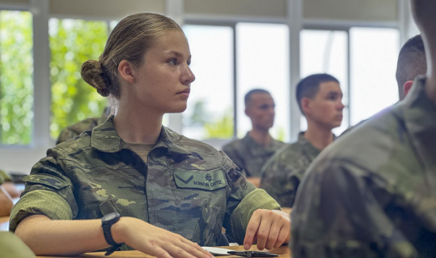 Primeras imágenes de la princesa Leonor en la Academia Militar de Zaragoza