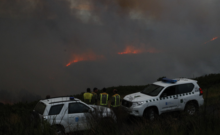 Controlados los dos incendios de Lugo tras superar las 150 hectáreas quemadas