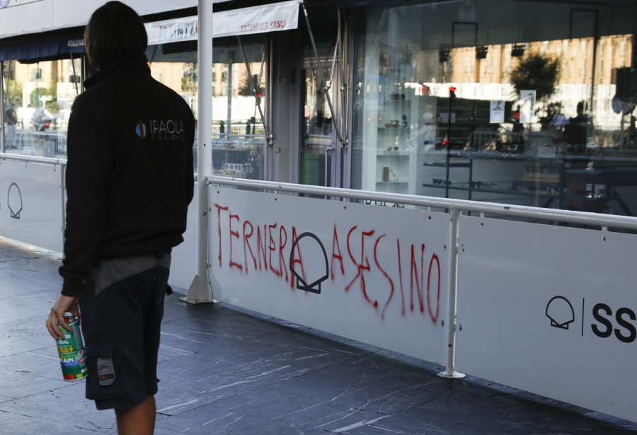 Aparece una pintada contra Josu Ternera en el Festival de Cine de Donostia