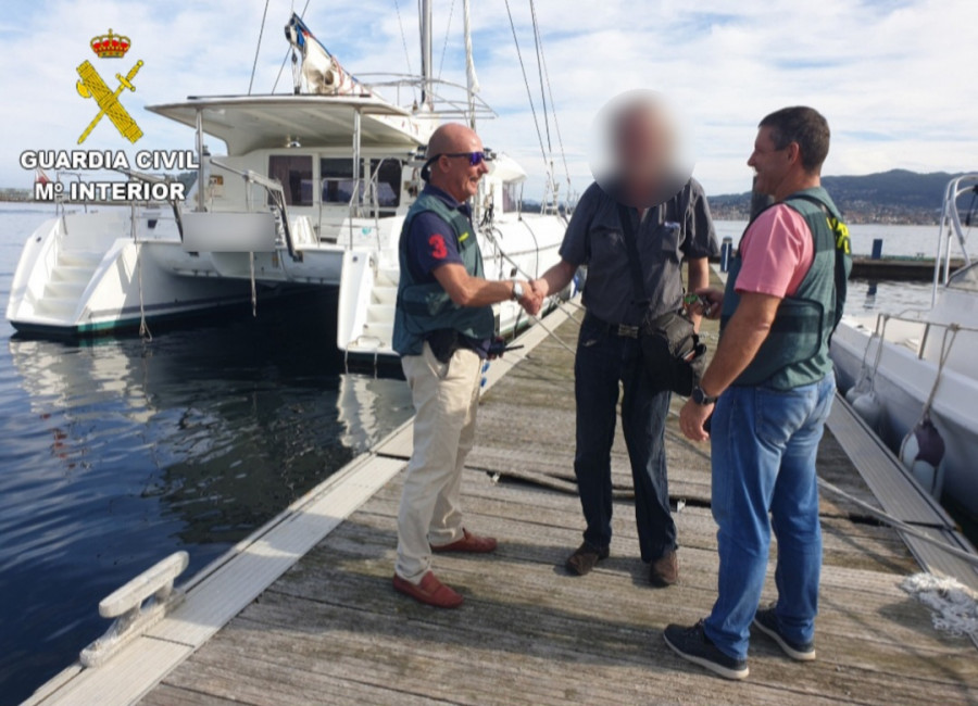 Recuperado en Baiona un catamarán de más de 450.000 euros robado en Portugal