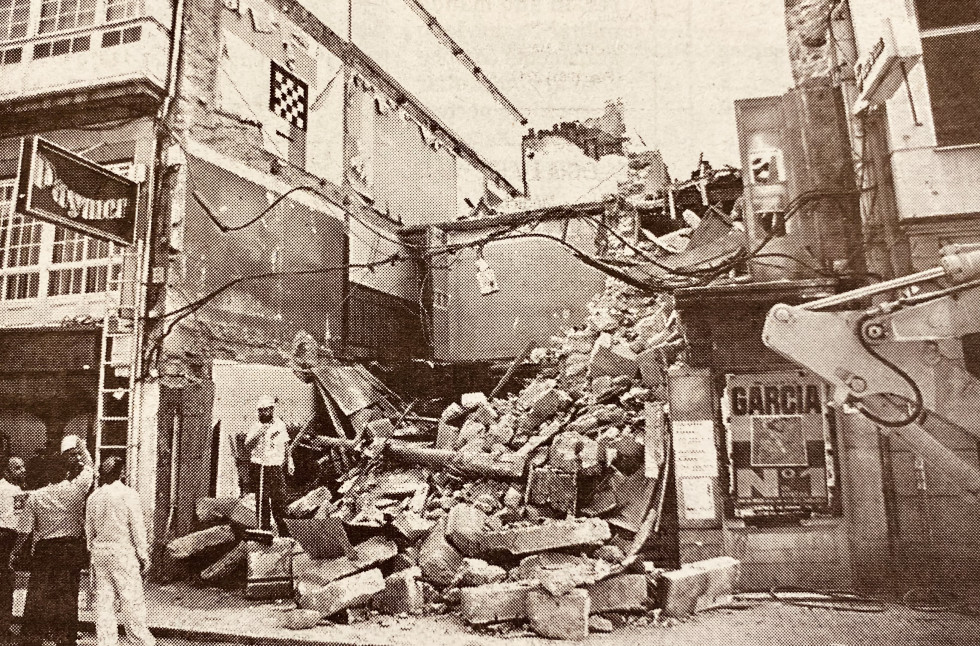 Derribo de un edificio en San Andrés 1998