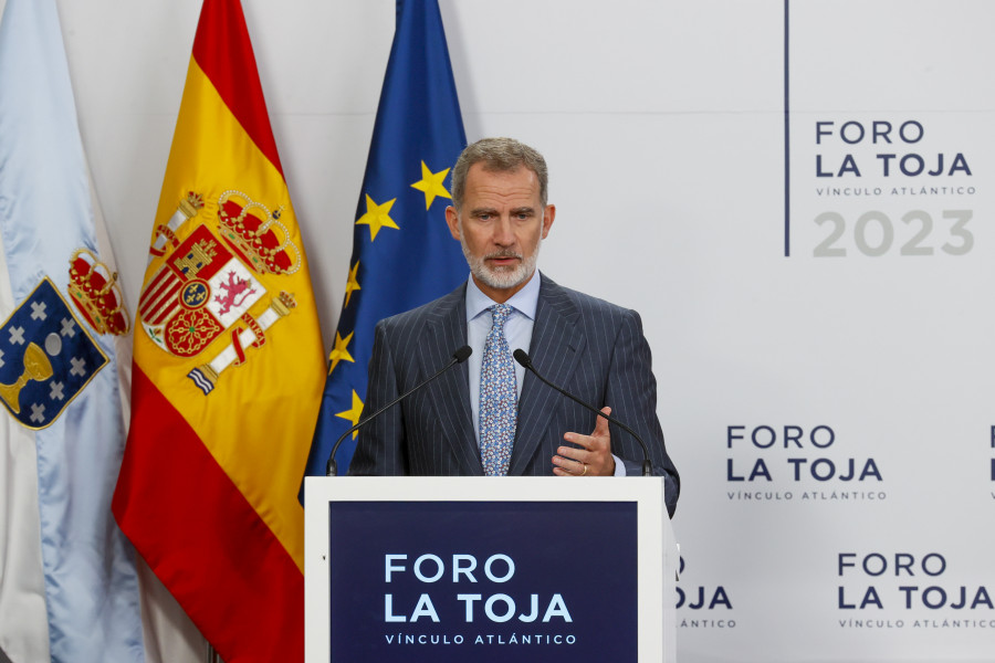 Felipe VI defiende el optimismo en el Foro La Toja para crear sociedades "más libres y prósperas"