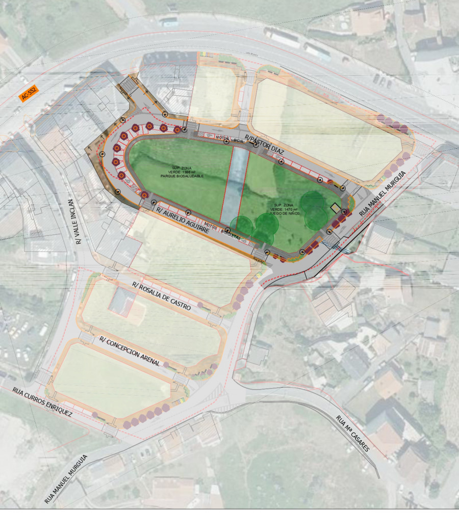 Arteixo impulsará el barrio de Candame con una zona verde de 3.600 metros cuadrados