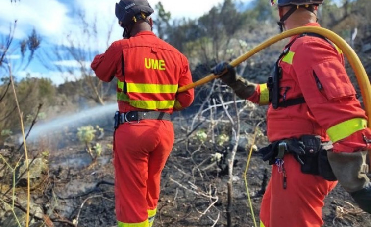 Noche sin incidencias relevantes en el incendio forestal de Tenerife a pesar del viento