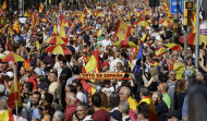 SCC cifra en 300.000 los manifestantes en Barcelona contra la amnistía y la Urbana, en 50.000