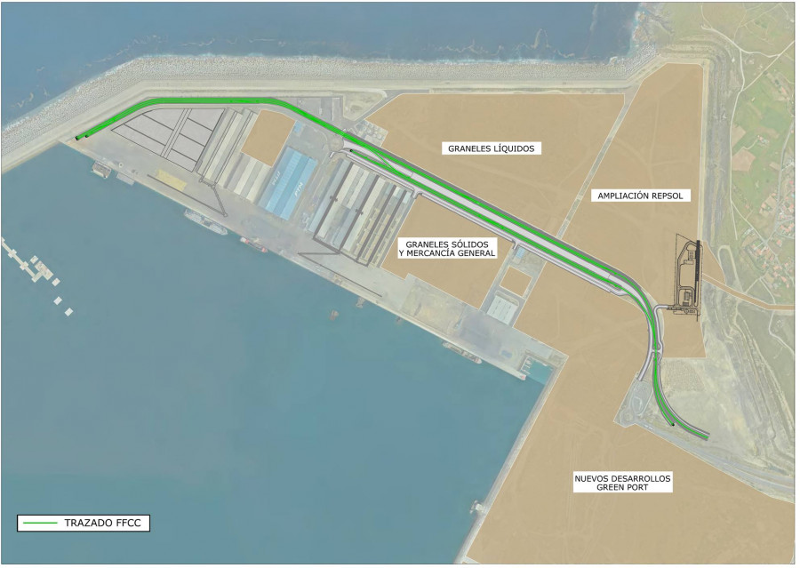 La Autoridad Portuaria de A Coruña licita la red ferroviaria interior de Punta Langosteira