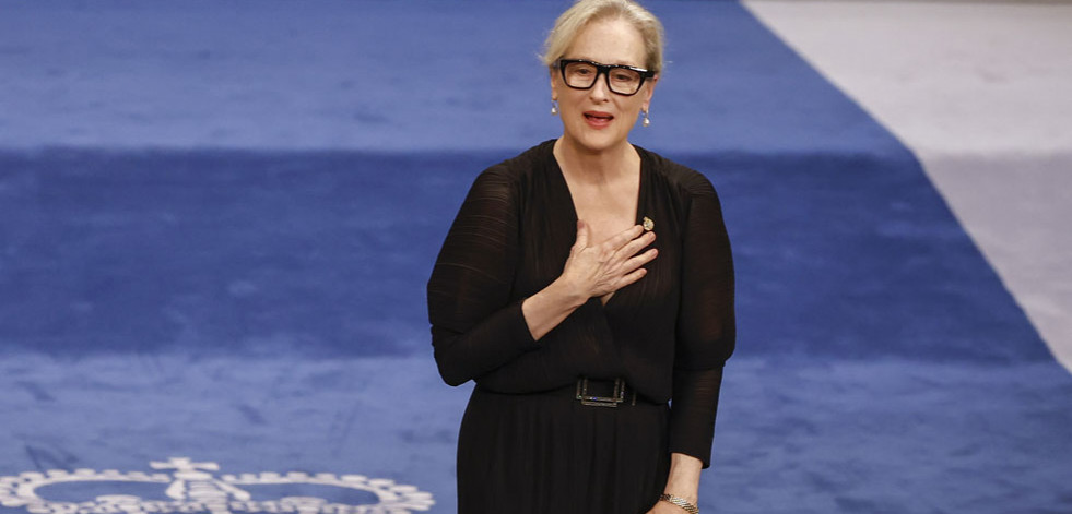 Meryl Streep entusiasma al público en la ceremonia de los Premios Princesa de Asturias