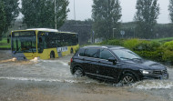 'Celine' deja inundaciones y carreteras cortadas a su paso por Galicia