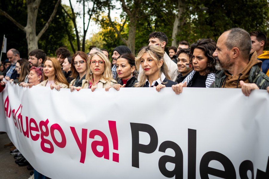 Yolanda Díaz pide que Israel depure sus responsabilidades por "crímenes de guerra"